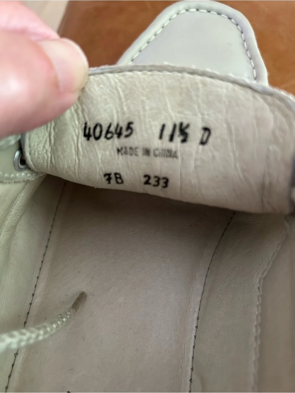 Florsheim Men's Cream/Tan Leather Boat Shoes